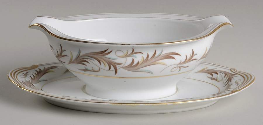 Granville Gravy Boat with Attached Underplate by Noritake-1
