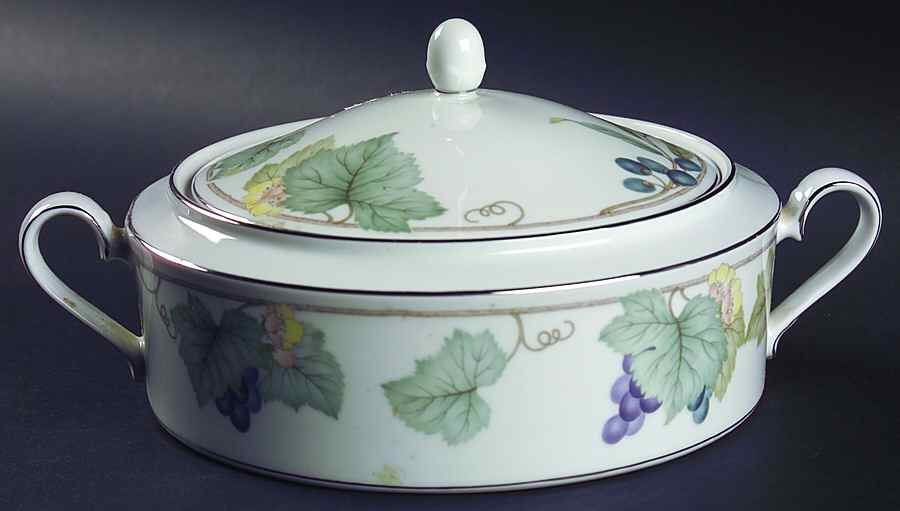 Grape Arbor Round Covered Vegetable by Noritake-1