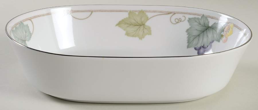 Grape Arbor 9" Oval Vegetable Bowl by Noritake-1