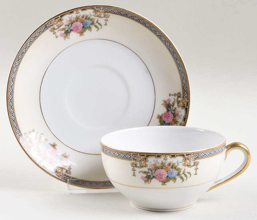 Grasmere Flat Cup & Saucer Set by Noritake-1