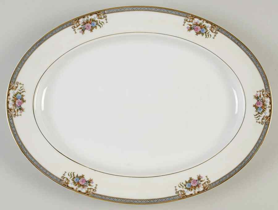 Grasmere 14" Oval Serving Platter by Noritake-1