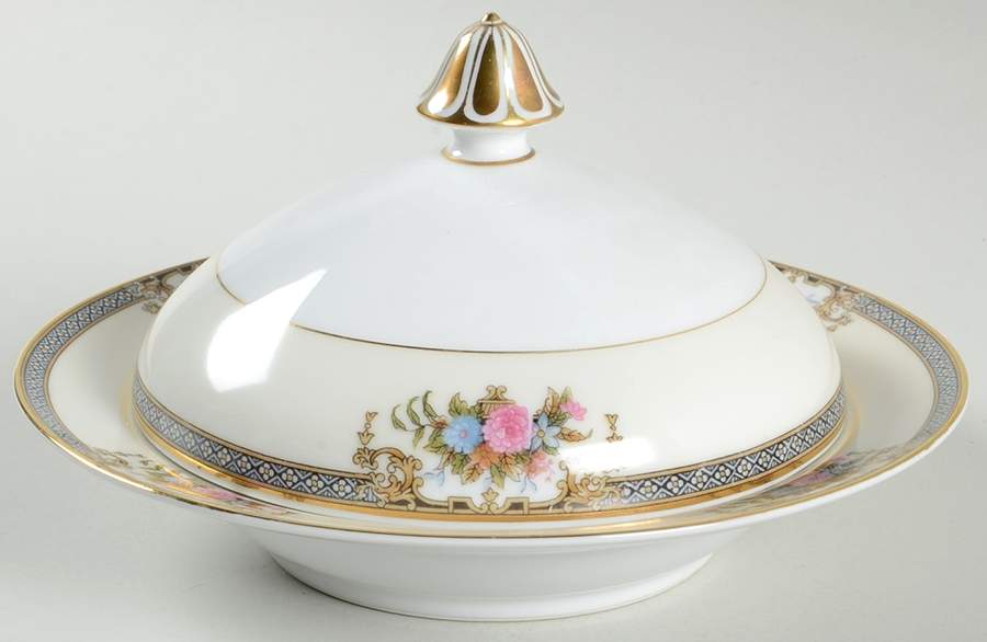 Grasmere Round Covered Butter by Noritake-1