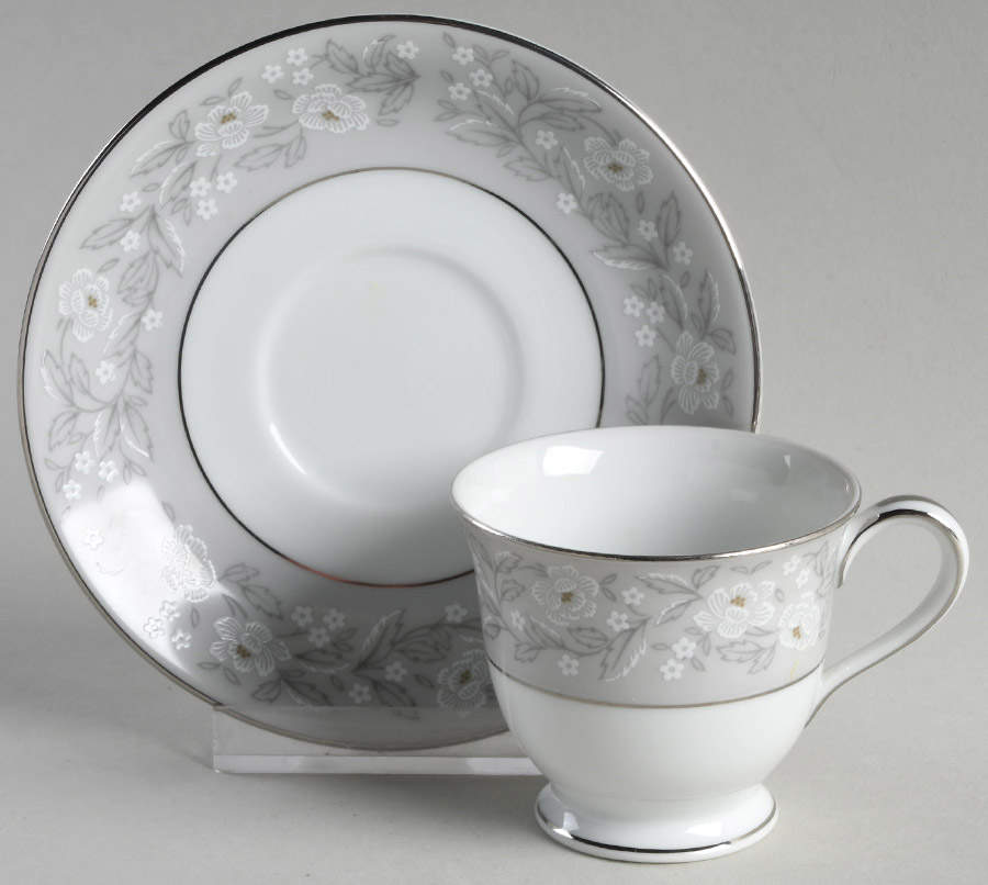 Graycrest Footed Demitasse Cup & Saucer Set by Noritake-1