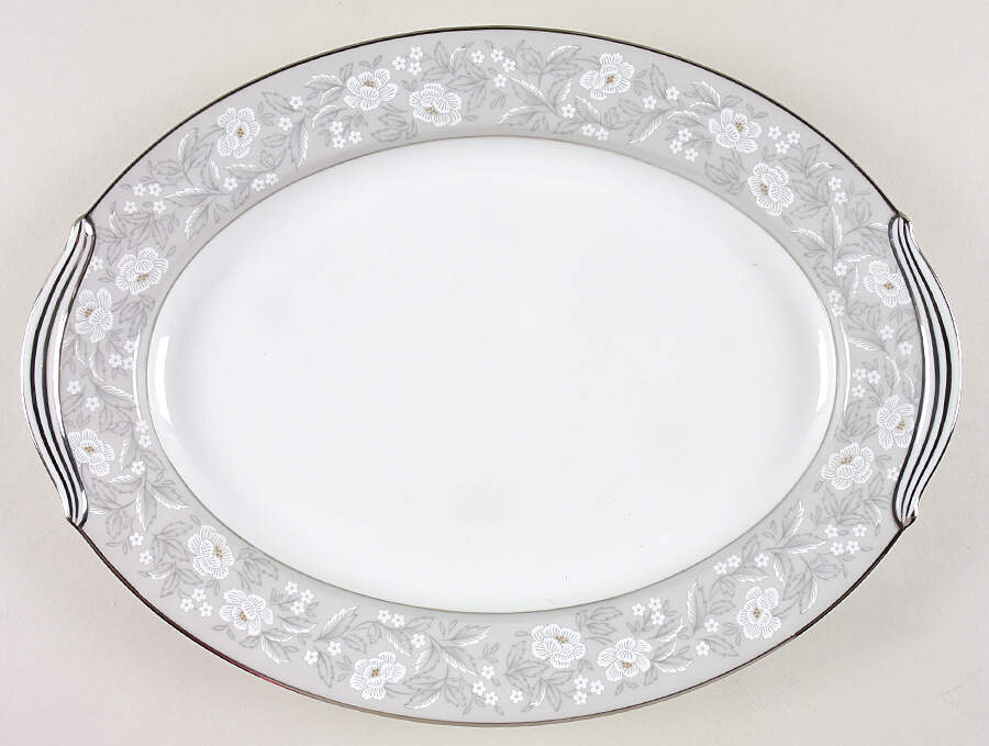 Graycrest 13" Oval Serving Platter by Noritake-1