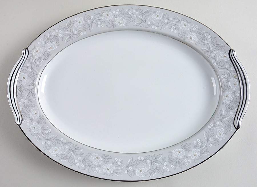 Graycrest 16" Oval Serving Platter by Noritake-1