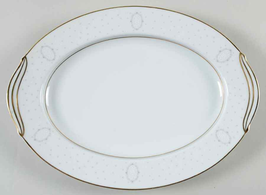 Graymont 11" Oval Serving Platter by Noritake-1