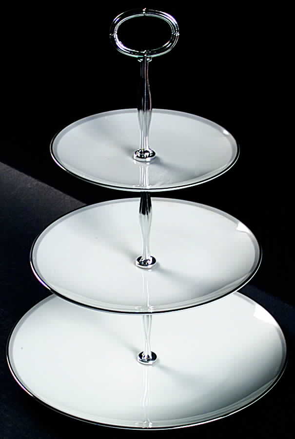 Graytone 13 7/8"-14 1/4" 3-Tiered Serving Tray(DP,SP,BB) HC by Noritake-1