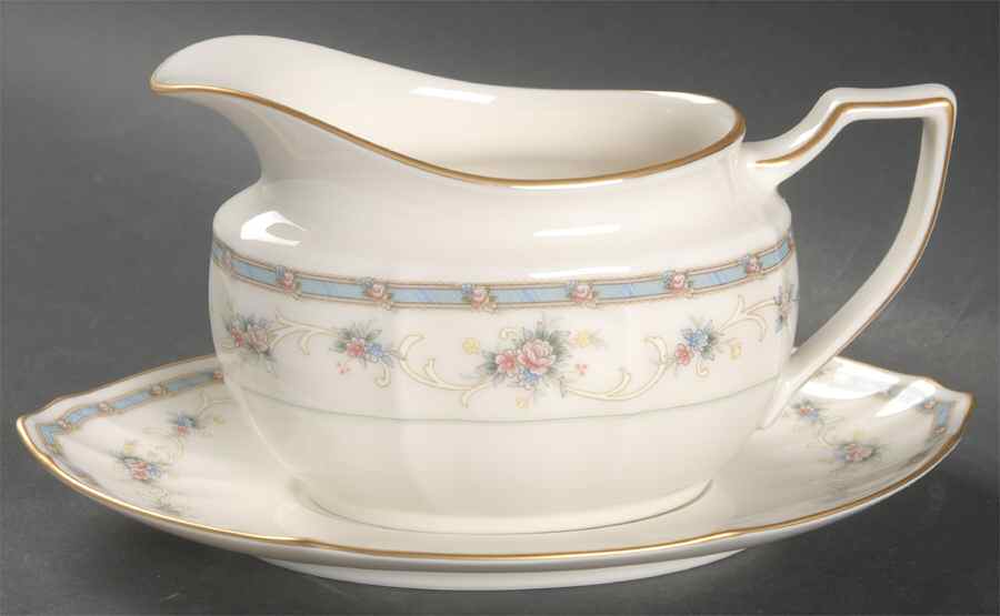 Greelay Gravy Boat & Underplate by Noritake-1