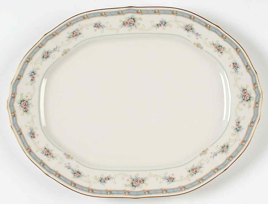 Greelay 14" Oval Serving Platter by Noritake-1