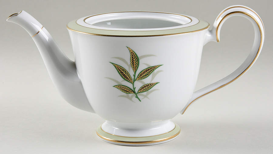 Greenbay Teapot No Lid by Noritake-1