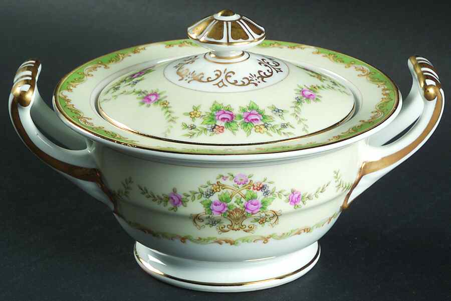 Greenbriar Sugar Bowl & Lid by Noritake-1