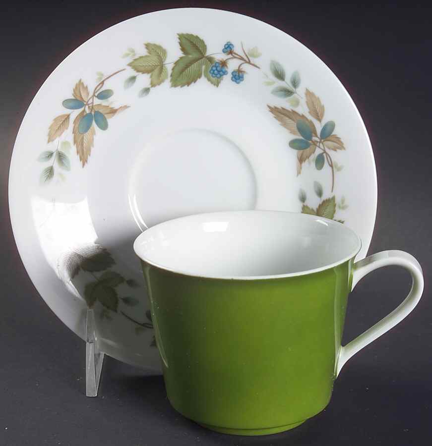 Greenbriar Flat Cup & Saucer Set by Noritake-1