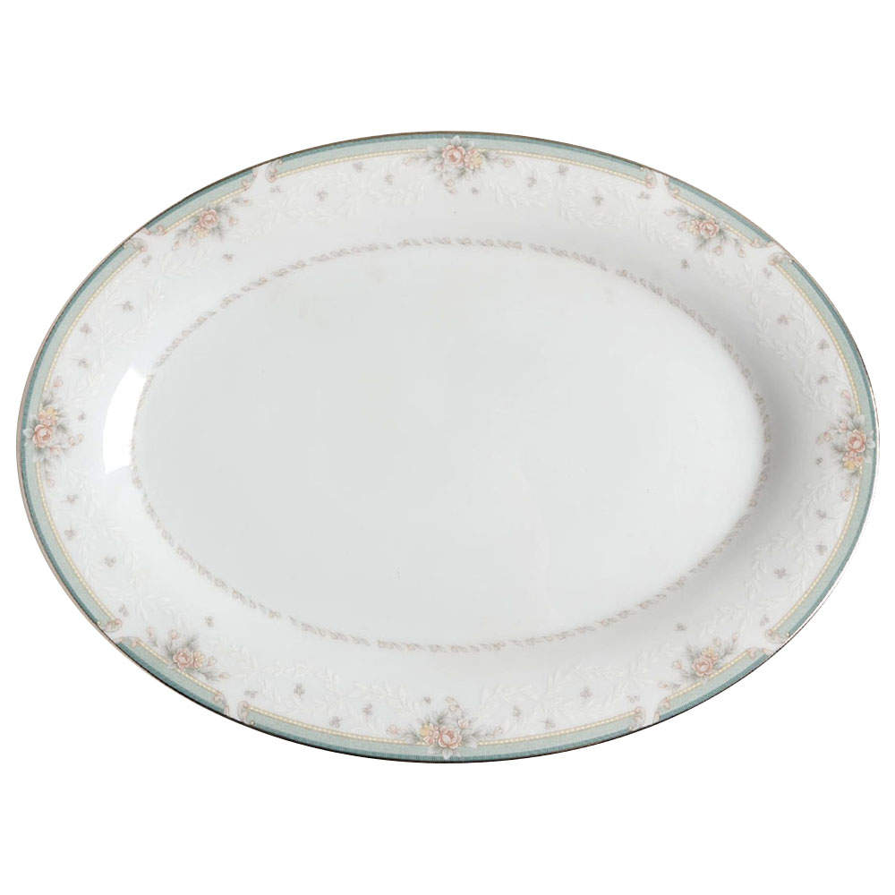 Greenbrier 14" Oval Serving Platter by Noritake-1