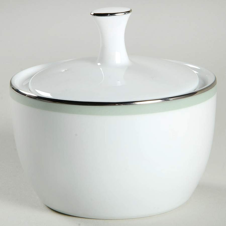 Greentone Sugar Bowl & Lid by Noritake-1