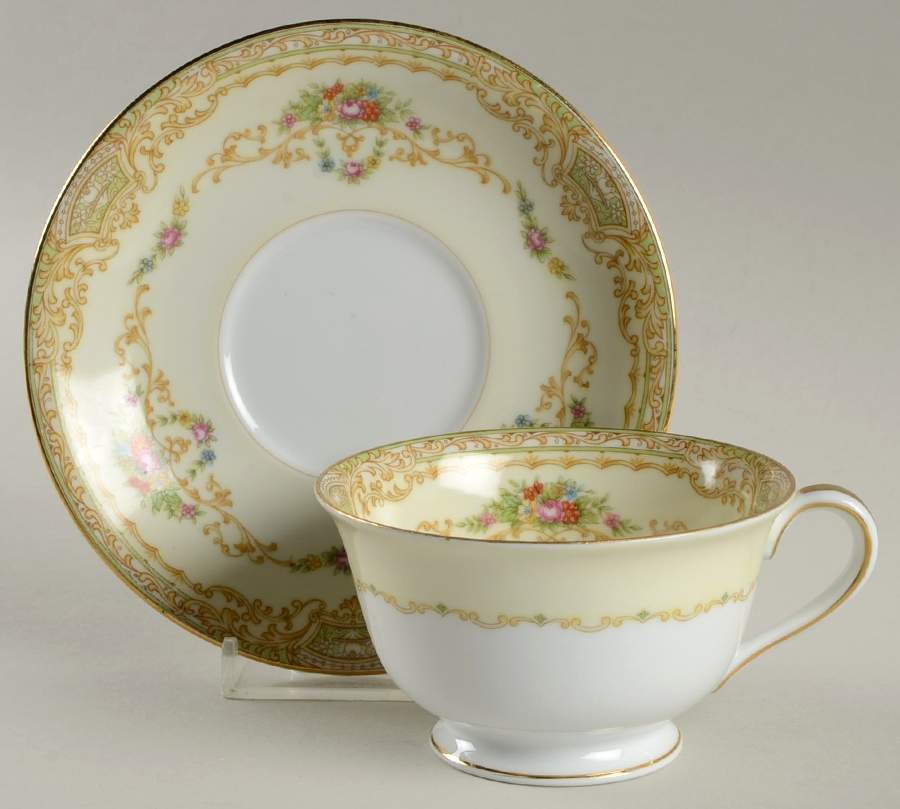 Grenadier Footed Cup & Saucer Set by Noritake-1