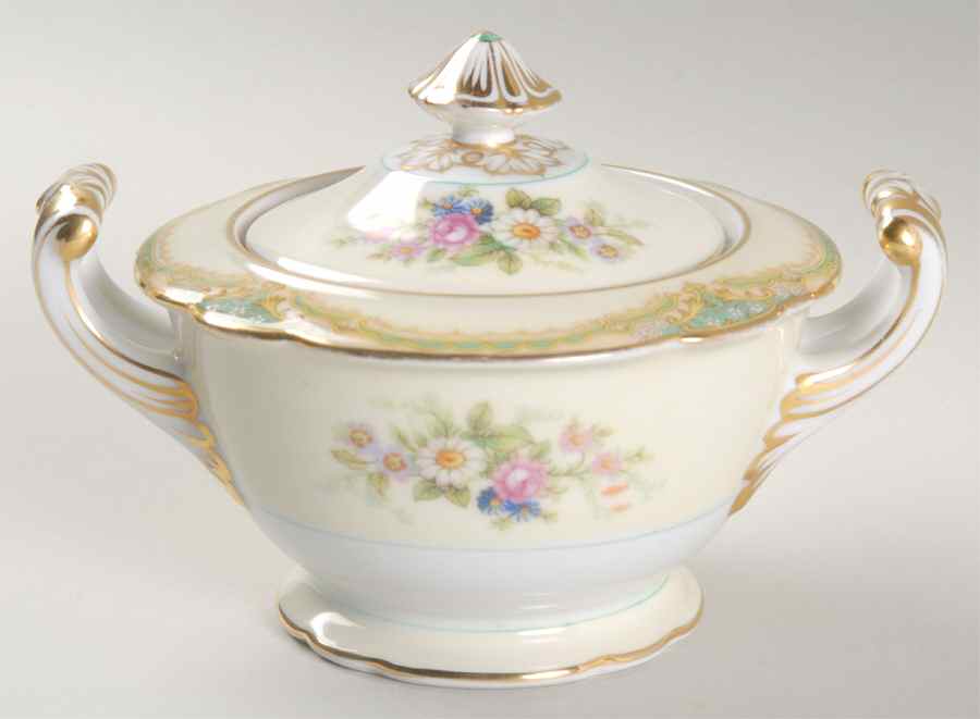 Grenolene Sugar Bowl & Lid by Noritake-1