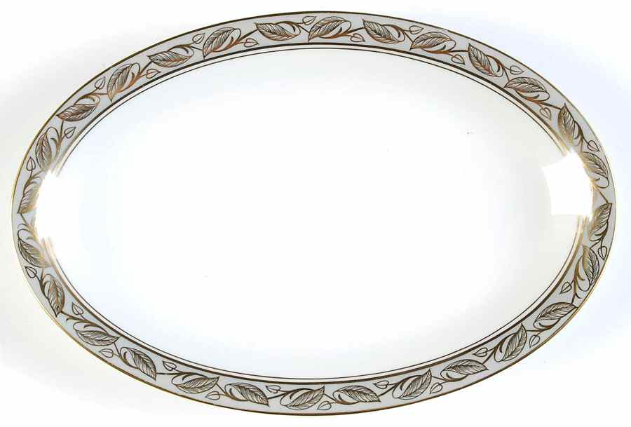 Greta 12" Oval Serving Platter by Noritake-1