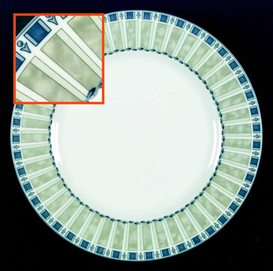 Green Icicle Dinner Plate by Noritake-1