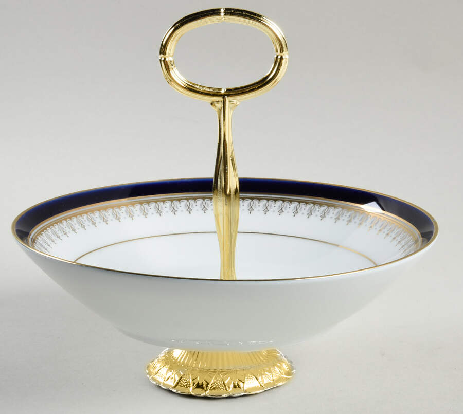 Grand Monarch 6"-7" Handled Footed Nut Dish HC by Noritake-1