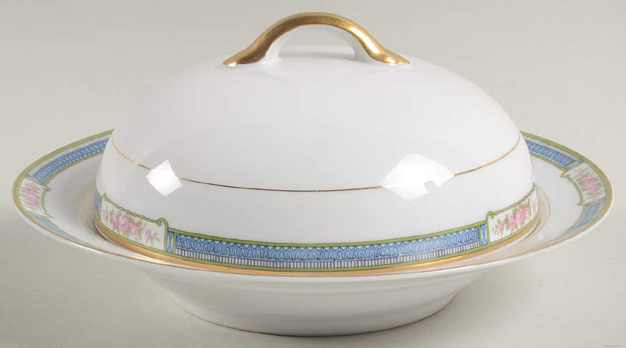 Grosvenor Round Covered Butter by Noritake-1