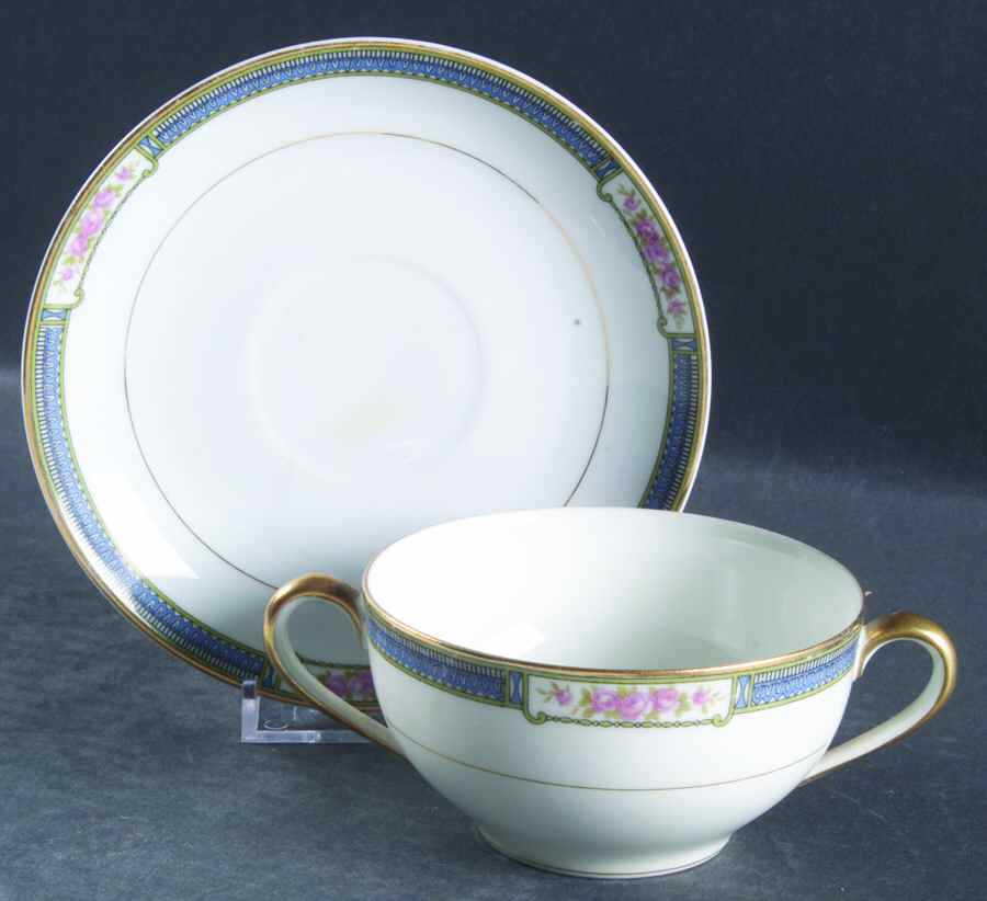 Grosvenor Flat Bouillon Cup & Saucer by Noritake-1