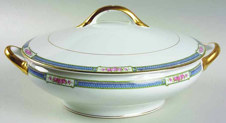 Grosvenor Round Covered Vegetable by Noritake-1