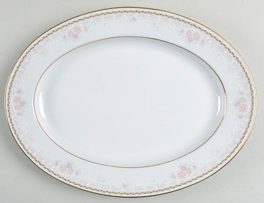 Grammercy Park 11" Oval Serving Platter by Noritake-1