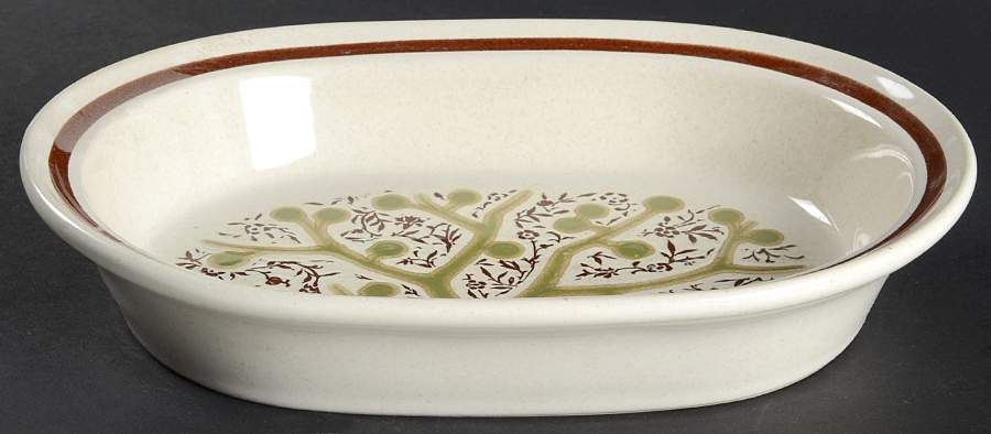 Green Tree 9" Oval Vegetable Bowl by Noritake-1