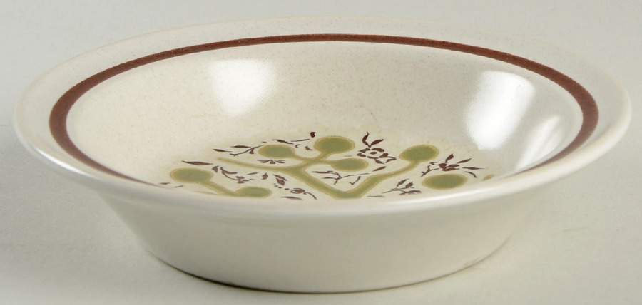 Green Tree Rim Fruit/Dessert (Sauce) Bowl by Noritake-1