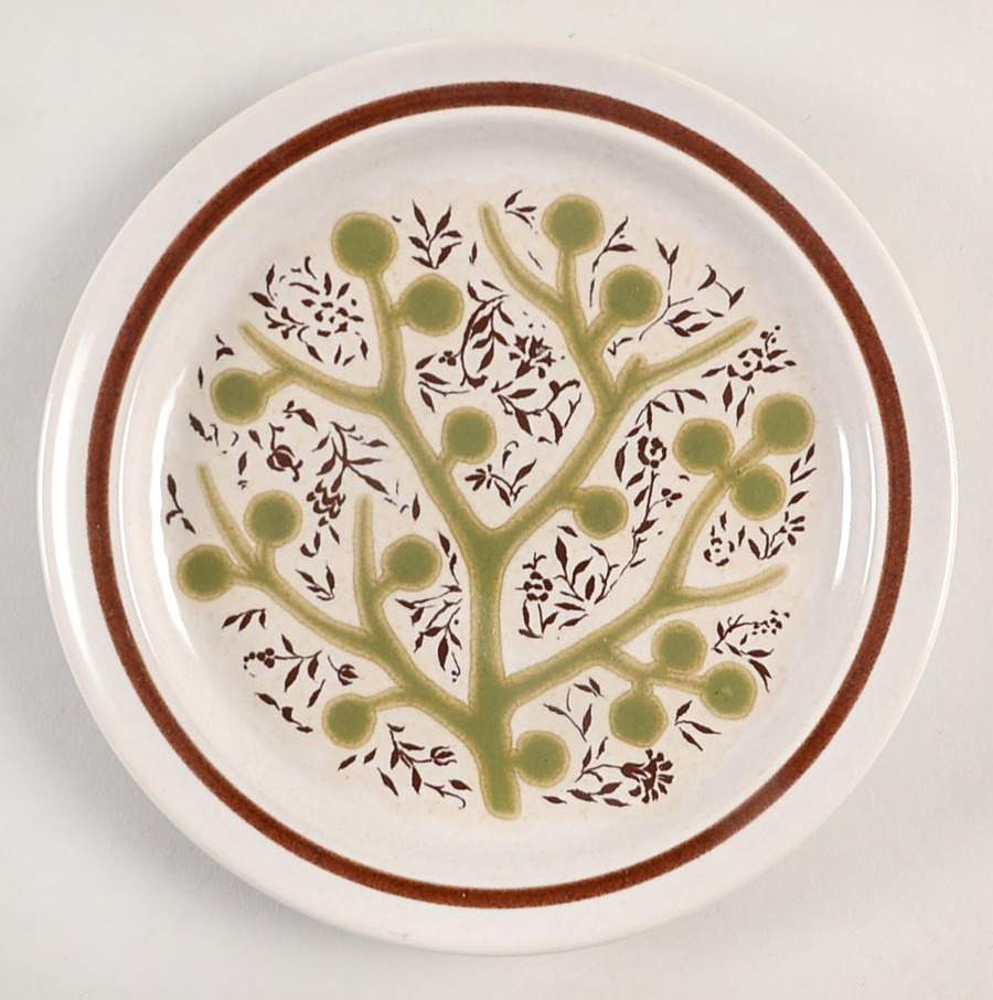 Green Tree Bread & Butter Plate by Noritake-1