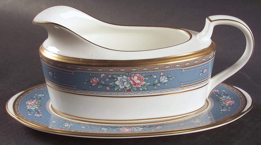 Grand Terrace Gravy Boat & Underplate (Relish/Butter) by Noritake-1