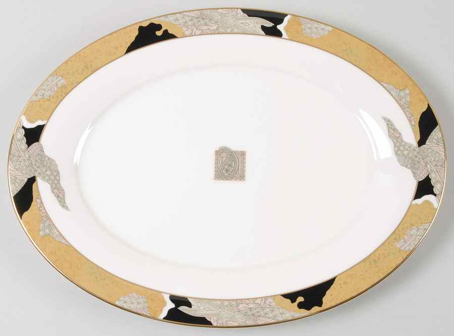 Grand Vision 13" Oval Serving Platter by Noritake-1