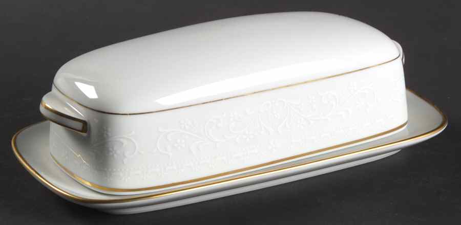 Guenevere 1/4 Lb Covered Butter by Noritake-1