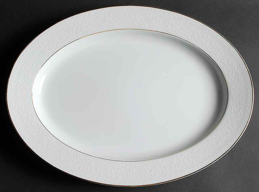 Guenevere 16" Oval Serving Platter by Noritake-1