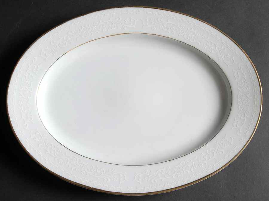 Guenevere 11" Oval Serving Platter by Noritake-1
