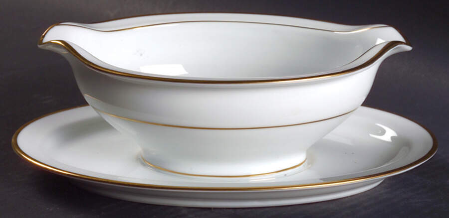 Guilford Gravy Boat with Attached Underplate by Noritake-1