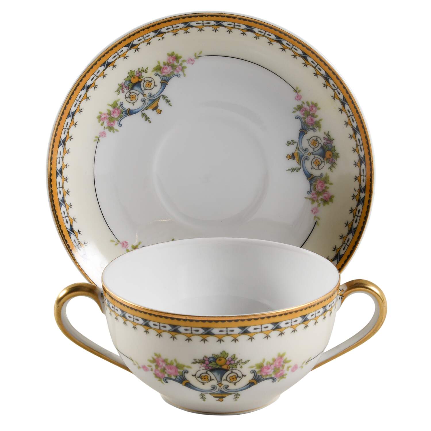 Hacienda Flat Bouillon Cup & Saucer by Noritake-1