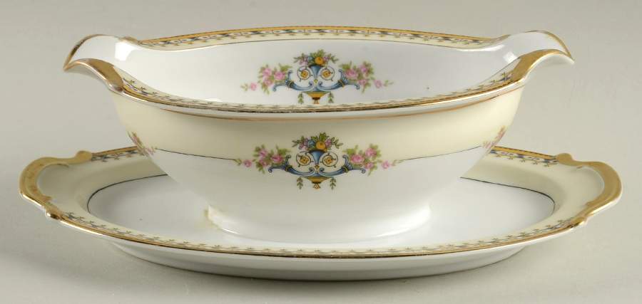 Hacienda Gravy Boat with Attached Underplate by Noritake-1