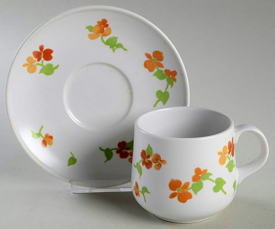 Happy Days Flat Cup & Saucer Set by Noritake-1