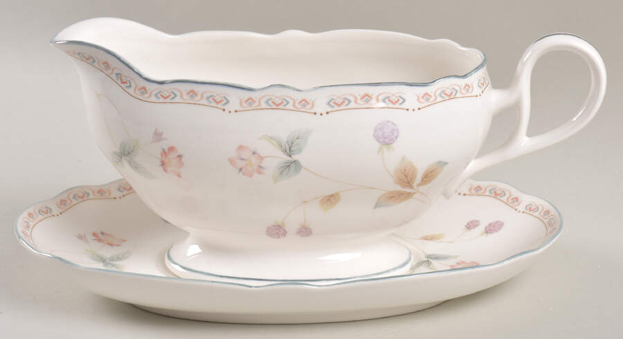 Harris Grove Gravy Boat & Underplate/Relish by Noritake-1