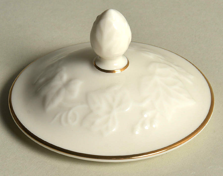 Halls of Ivy (Gold Trim) Lid for Sugar Bowl by Noritake-1