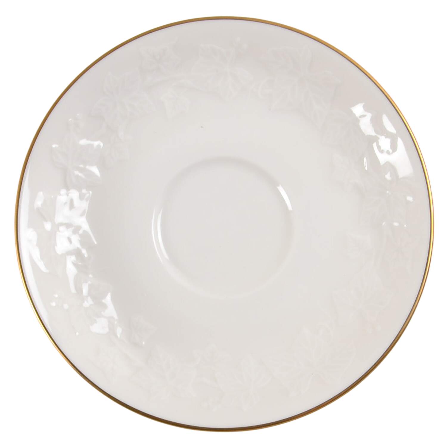 Halls of Ivy (Gold Trim) Saucer by Noritake-1