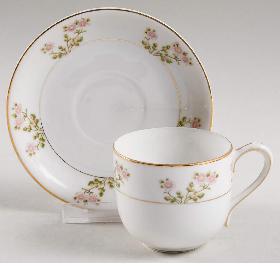 Hakone Flat Demitasse Cup & Saucer Set by Noritake-1