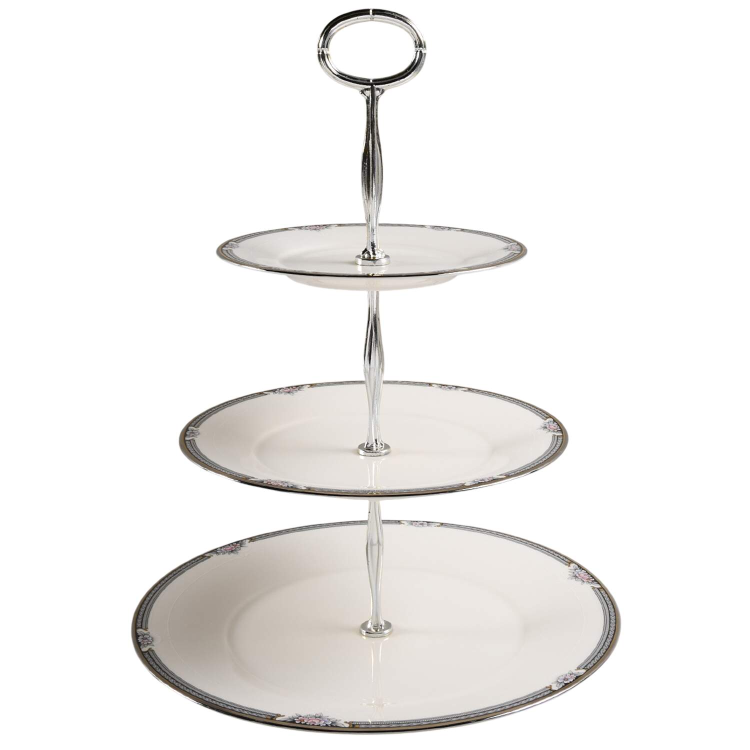 Halifax 13 7/8"-14 1/4" 3-Tiered Serving Tray(DP,SP,BB) HC by Noritake-1