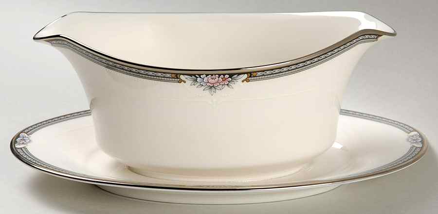 Halifax Gravy Boat with Attached Underplate by Noritake-1