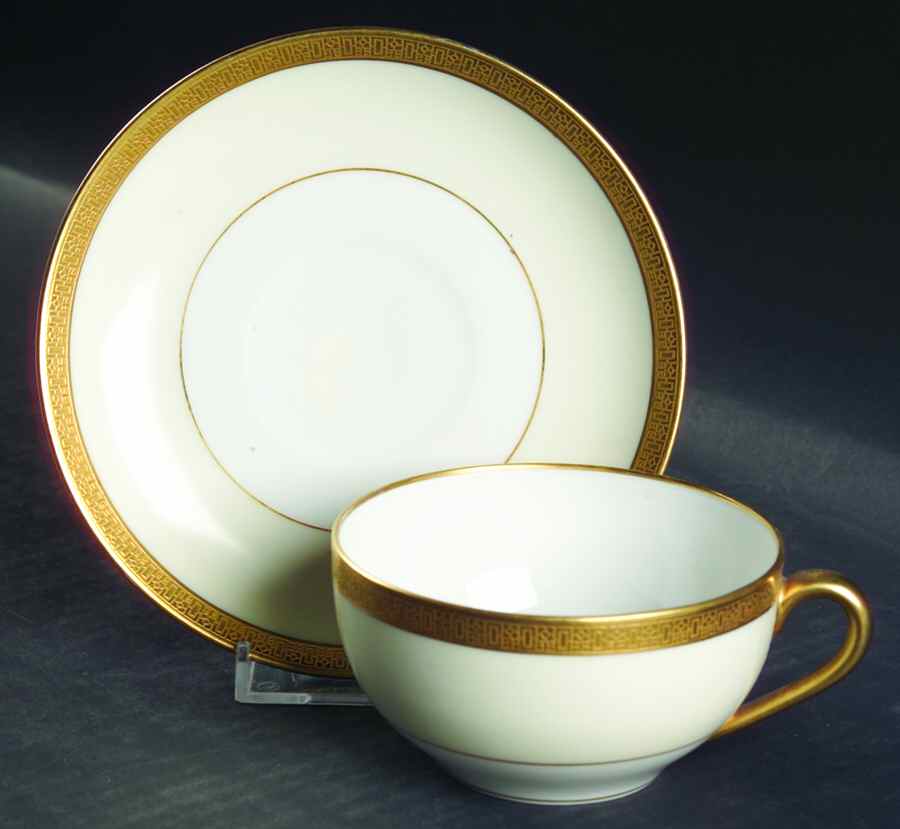 Halcyon Flat Cup & Saucer Set by Noritake-1