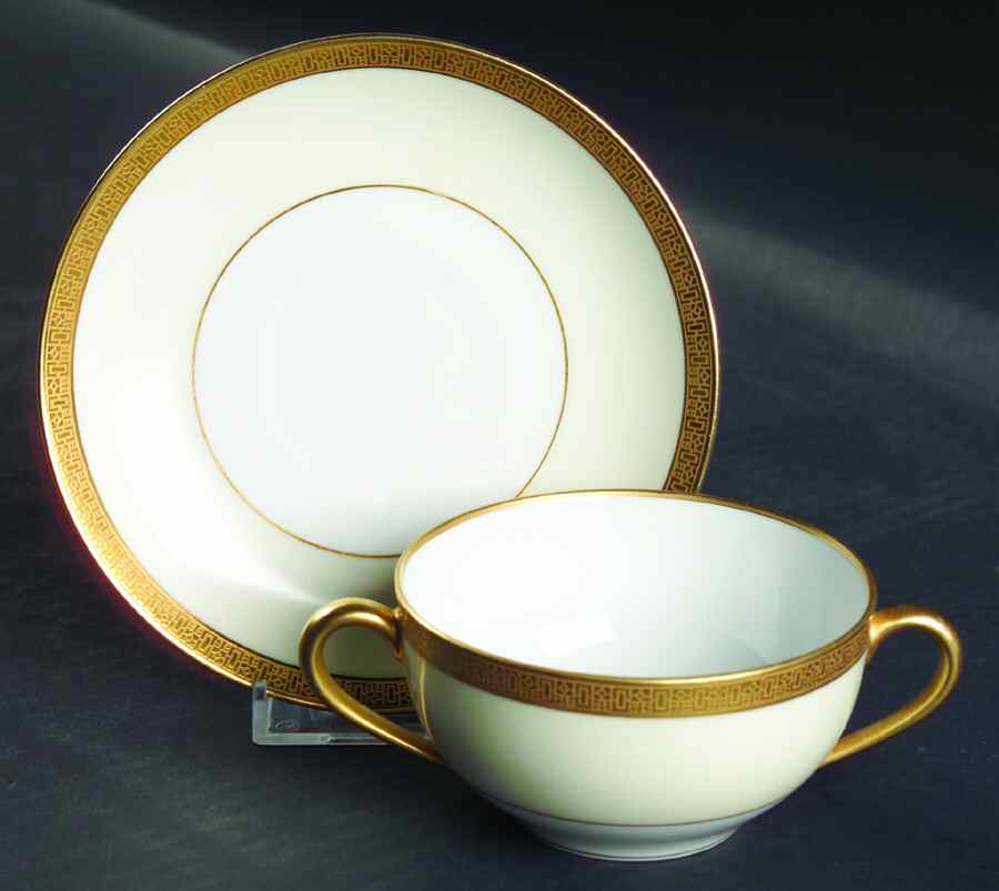Halcyon Flat Bouillon Cup & Saucer by Noritake-1