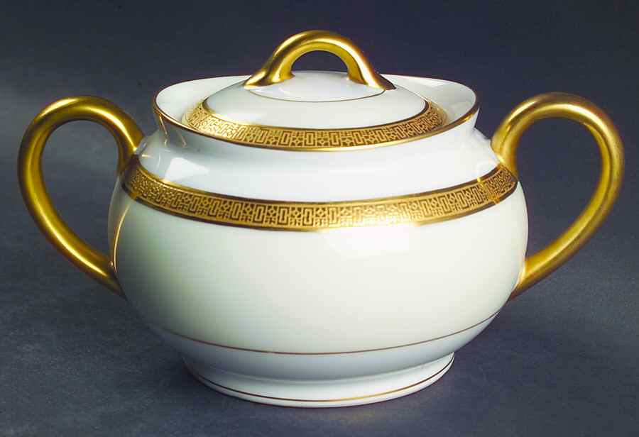 Halcyon Sugar Bowl & Lid by Noritake-1