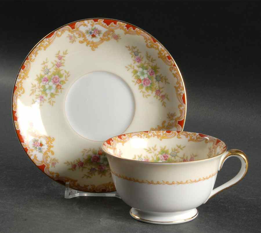 Hampton Footed Cup & Saucer Set by Noritake-1