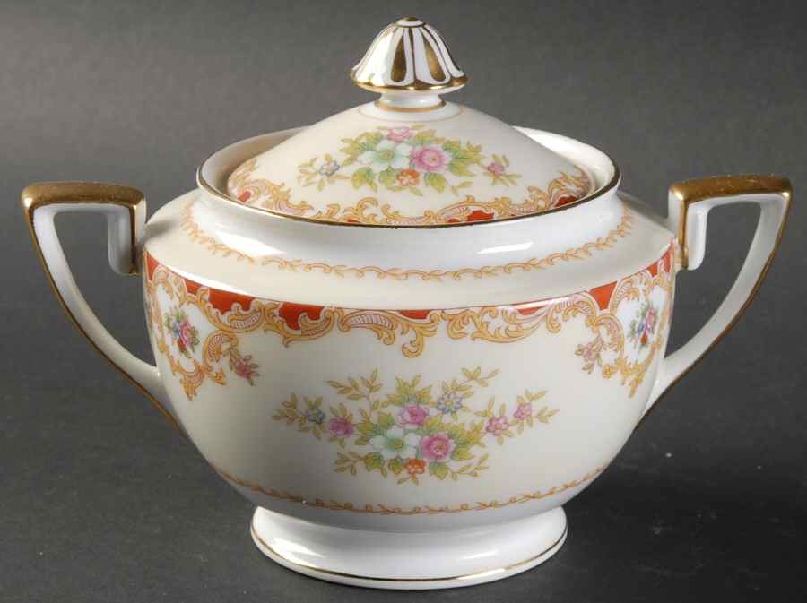 Hampton Sugar Bowl & Lid by Noritake-1